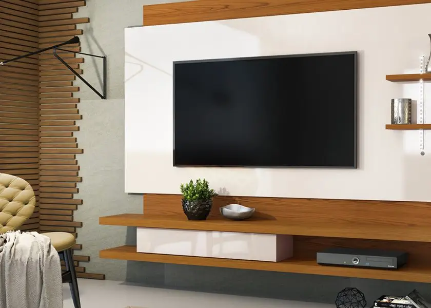 Meja TV Minimalis Mewah Melayang untuk Kesan Ringan